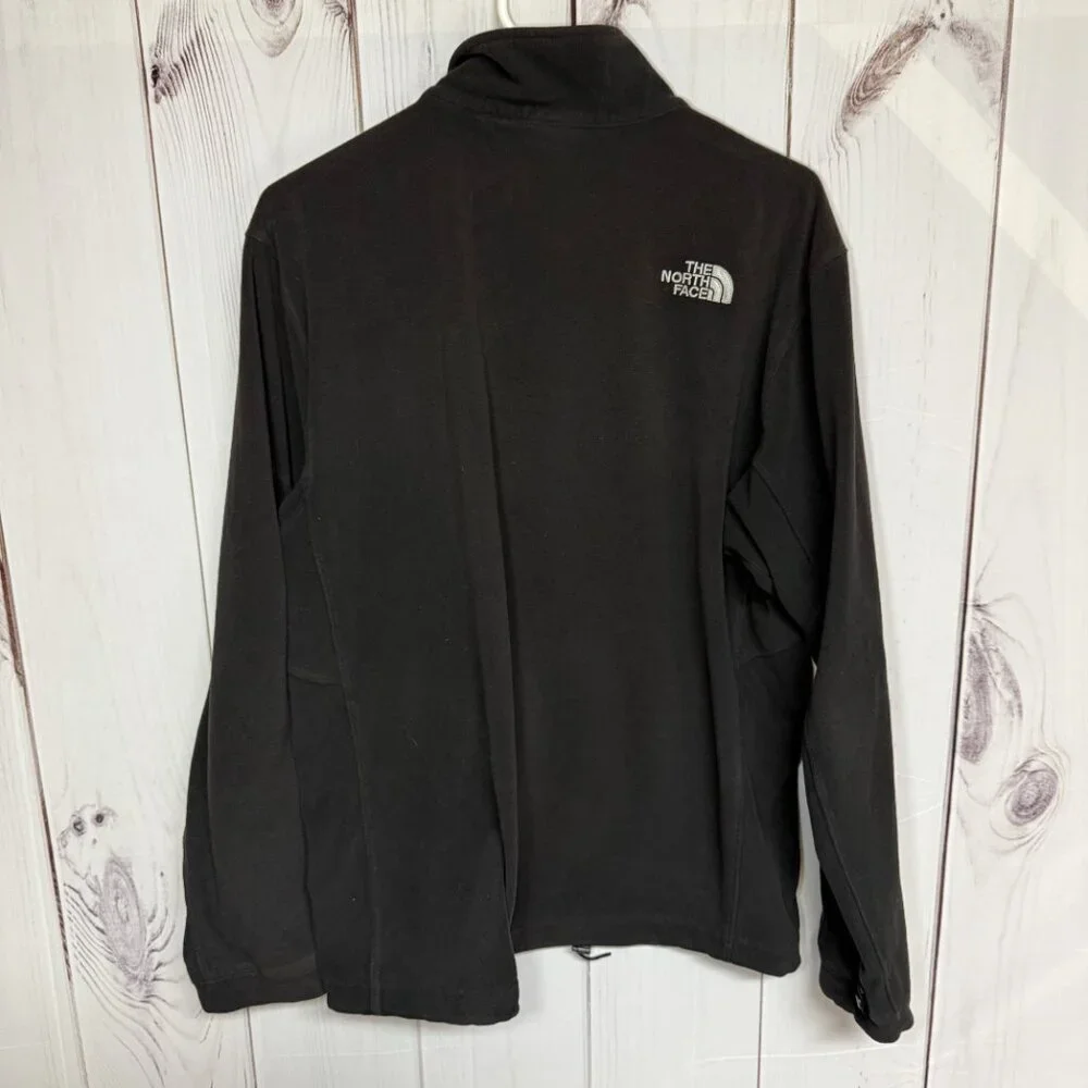 The North Face Full-Zip‎ Fleece Jacket Men’s Large Black Zip Pockets GUC